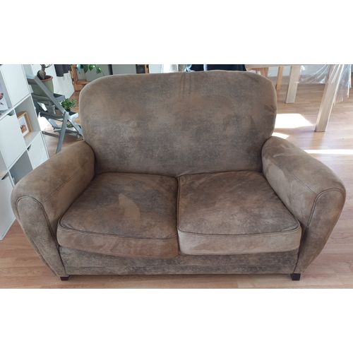 Canapé 2 places en suédine