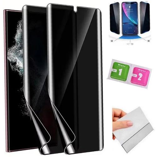 2 Films Hydrogel Anti-Espion pour Oppo Find X3 Lite - installation facile sans bulles