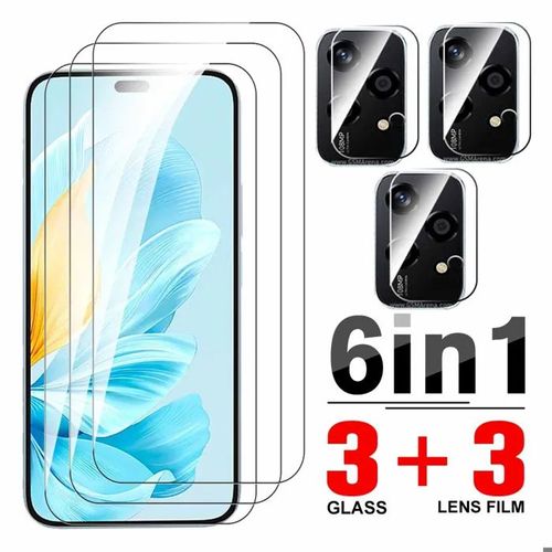 Verre de protection - AILIKA - HONOR 200 LITE - 3 verres écran - 3 verres caméra - Verre trempé