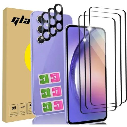 AILIKA - Samsung galaxy A25 5G ¿ Protection 3+3 : écran + objectif caméra verre trempé haute définition + lentilles caméra protégées