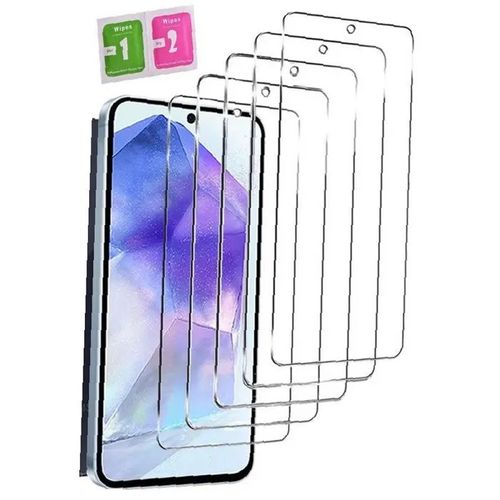Film protecteur - AILIKA - Samsung Galaxy A12 - 5 verres trempés - Ultra-fins - Résistant aux rayures