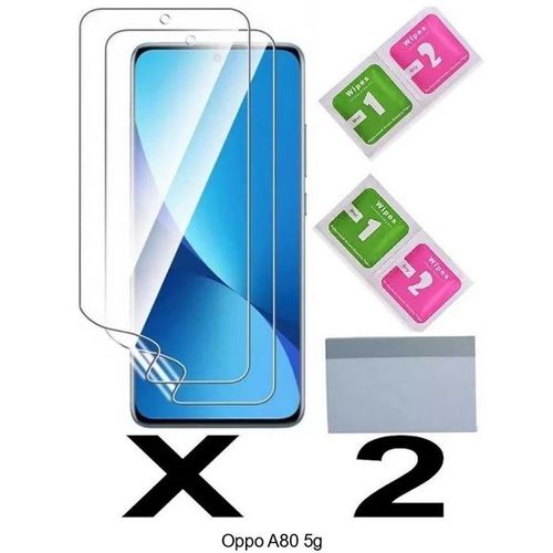 Film de protection - Oppo - A80 5g - Hydrogel transparent - 2 pièces - Ultra-fin