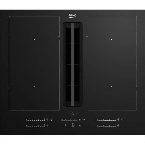 BEKO Table de cuisson induction aspirante 4 foyers 650 m3/h - HIXI64701UP