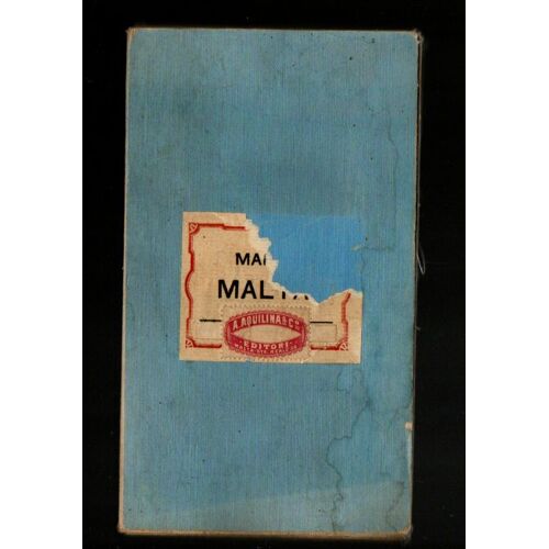 Carte Dépliante De Malte, Langue Anglaise, 1910