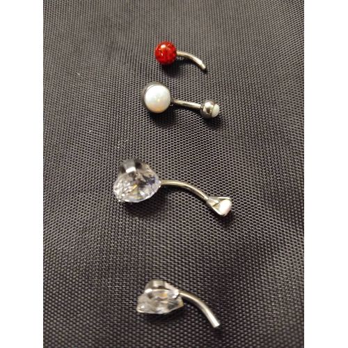 Lot Piercing 2 Titane 2 Acier Ref A34