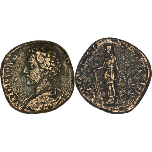 Rome - Sesterce - Marc Aurele - Fortuna/Spes - 19.94 G. - Ric.1338 - 27-050