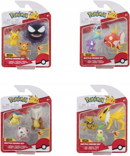 Figurine - Pokemon - Pack De 3 Figurines De Combat