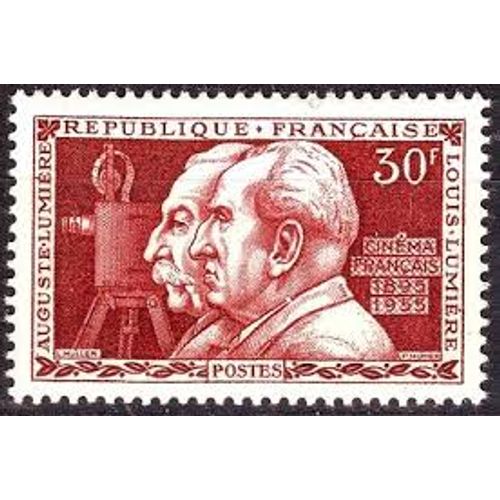 60ème Anniversaire De L'Invention Du Cinématographe Par Les Frères Lumière Année 1955 N° 1033 Yvert Et Tellier Luxe