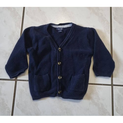 Gilet Boutonnée Bleu Marine Garçon Kiabi 3 Mois