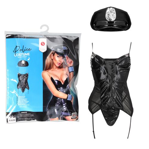 Costume De Police Noir - S-Line