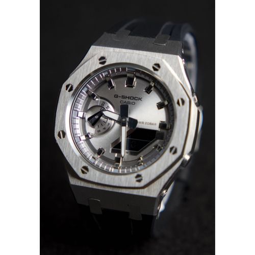 Gshock Ga2100 Aster Fond Silver 