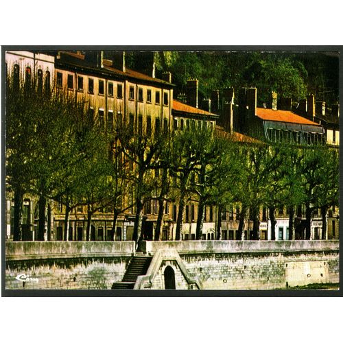 Carte Postale Lyon , Rhône , Quai De Saône , 1981
