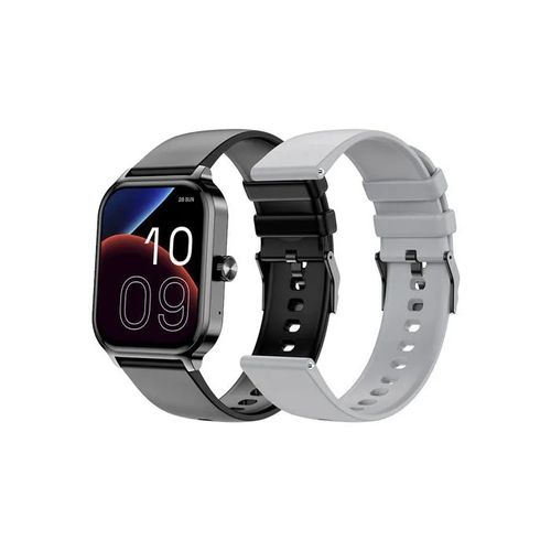 SPC SMARTEE DUO 3 - Montre connectée vec écran AMOLED 1,93¿, appels Bluetooth, noir/gris