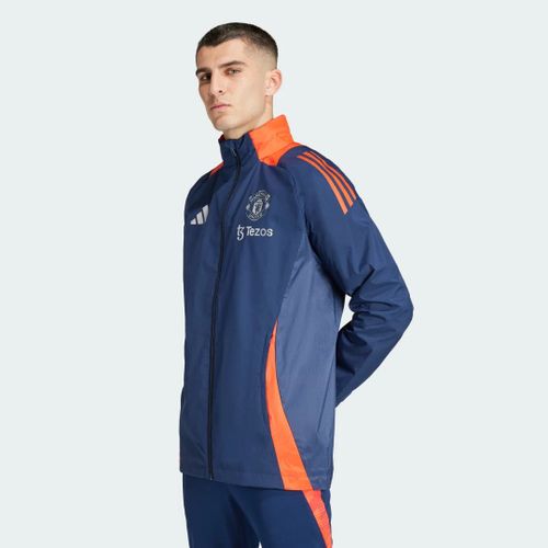 Veste Tout Temps Manchester United Tiro 24 Adidas - Night Indigo / Bright Red - S