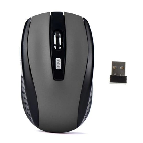 Souris sans fil 2.4G, 6 touches, ergonomique, silencieuse, 1600DPI, optique, pour bureau, PC, ordinateur portable, MacBook, Windows GR no Battery