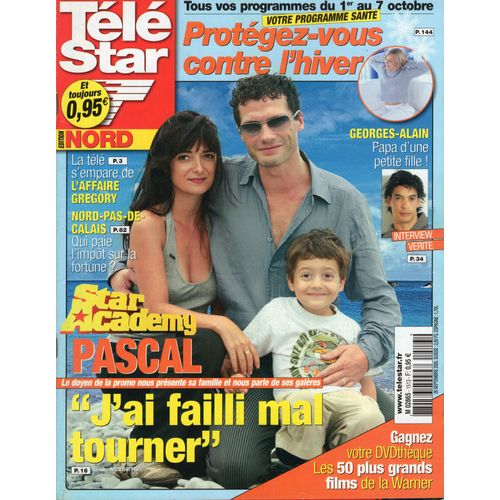 Télé Star 1513 - Star Academy - Jean Pascal - Georges Alain Jones -