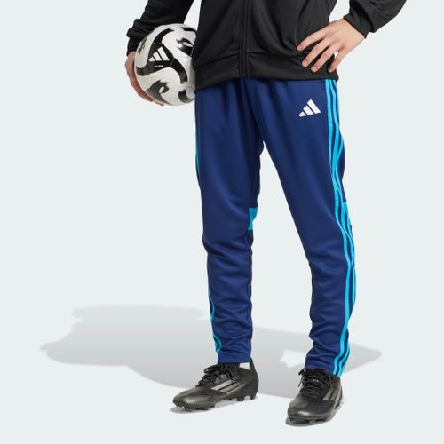 Pantalon D'Entraînement Tiro 25 Essentials Adidas - Dark Blue / Shock Cyan / White - M