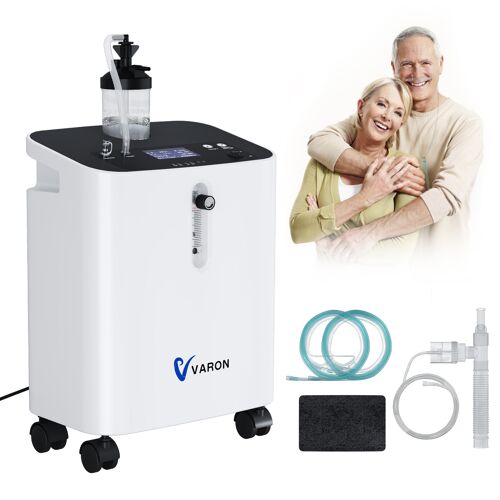 Concentrateur D'Oxygène Médical Varon 3 L, Débit D'Oxygène Réglable De 1 À 10 L/Min, Concentration 93 ± 3 %/3 L, Usage Domestique, Prise Européenne, Blanc