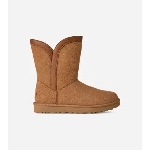 Ugg Classic Short Lunara Boot In Brown, Taille 38, Laine