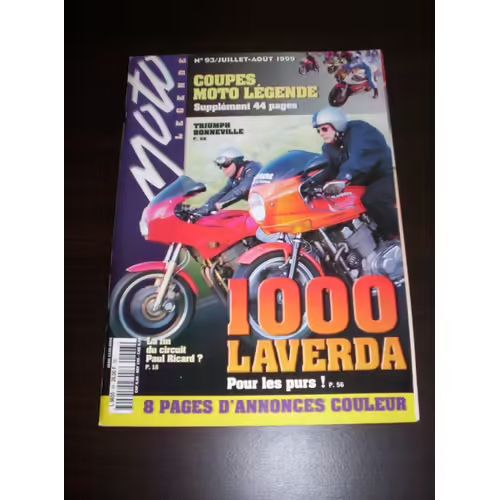 Moto Legende 93 De 1999 Motobecane D45s,Plt 500 H1,Jingcheng Singa,Laverda 1000 Jota,1000 Sfc,Bmw R75/5,Yamaha Rd250
