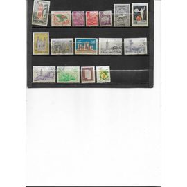 Algérie 16 Timbres Oblitérés 1962