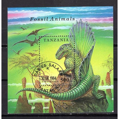 Tanzanie 1994 Les Animaux Prehistoriques Bloc Oblitere Yvert N° 230