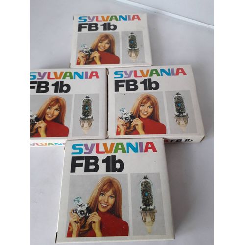 Lot de 4 boîtes de lampes magnésium Sylvania FB 1B