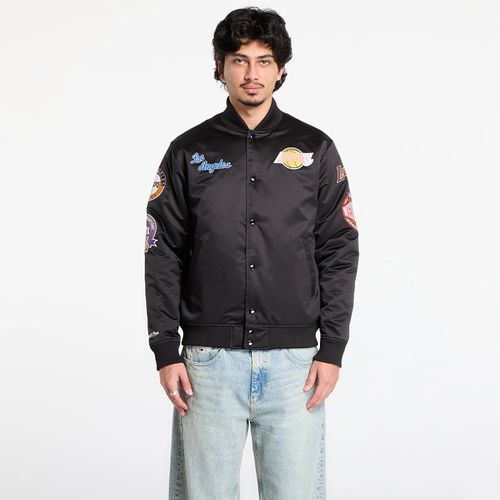 Veste Mitchell & Ness Nba Blackout Heavyweight Satin Jacket Los Angeles Lakers Black Xl