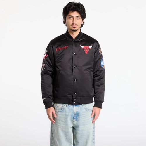 Veste Mitchell & Ness Nba Blackout Heavyweight Satin Jacket Chicago Bulls Black Xl