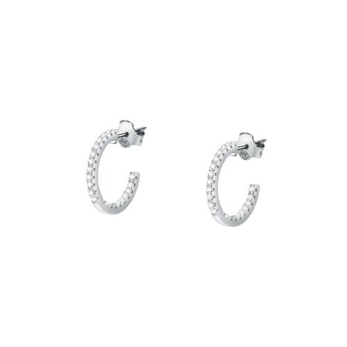 Boucles D'oreilles En Argent 925/1000 Recyclé Et Zircon - Saiw146
