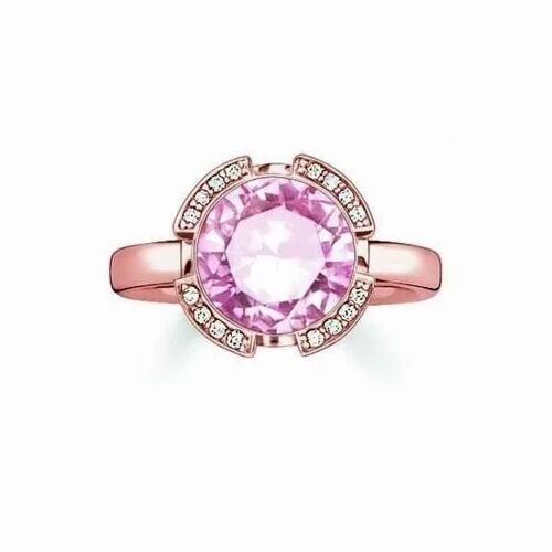 Bague - Thomas Sabo - Tr2038-633-9 - Argent - Rose - Taille 54