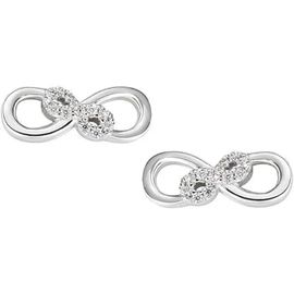 Boucles D'oreilles - Amen - Saint Valentin 2024 - Argent 925 - Zircons Blancs - Rhodium - 1 X 0,4 Cm