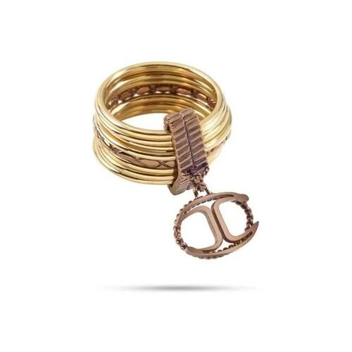 Bague - Just Cavalli - Schx23014 - Acier - Doré - 17,19 Mm