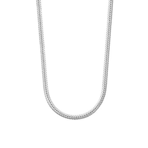 Collier - Lotus - Silver - Argent 925/1000 - 42 Cm - Maille Anglaise - Femme
