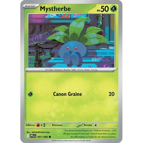 Carte Pokémon - Mystherbe 001/094 - Flammes Fantasmagoriques