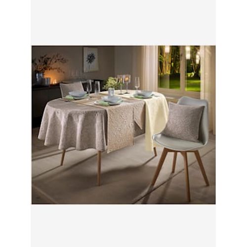Nappe Existe En Ronde Et Ovale - - Taupe