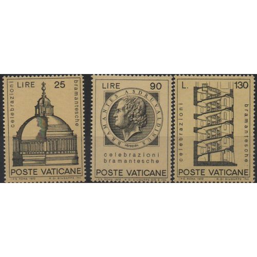 Vatican Timbre Hommage À Bramante 1973