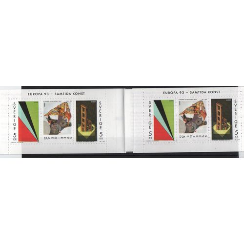 Suède Timbres Europa 1993