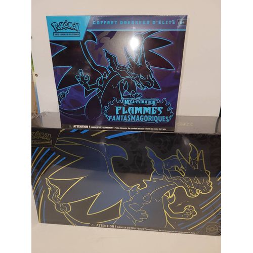 Pokemon Etb Et Upc Dracaufeu Flammes Fantasmagoriques 2 Coffrets Scellés Me02 En Français