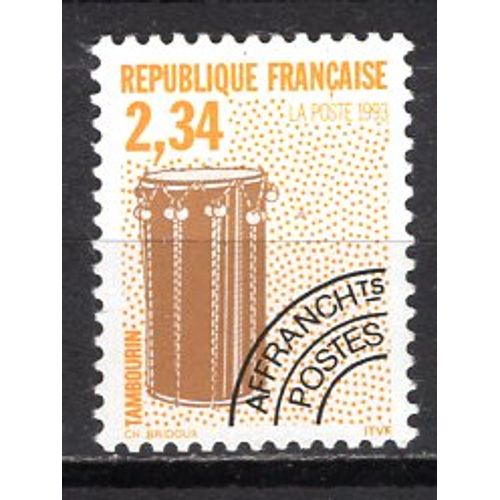 France 1993 Preoblitere Instrument De Musique Le Tambourin 1f82 Yvert N° 229 Neuf**