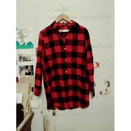 Chemise A Carreaux Rouges /Noirs 42 Xl Neuve.