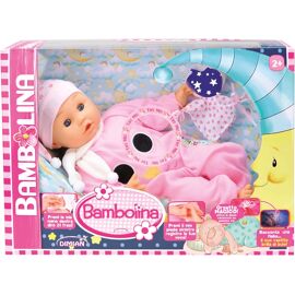 Pioupiou et Merveilles – Dimian – Poupée Bambolina Bonne Nuit – 42 cm – Poupon avec Son Bonnet de Nuit - Tétine pour rejouer l'heure du Coucher – Chanteuse et Berceuse avec 50 Mots enregistrés