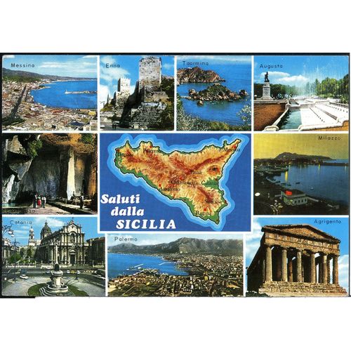 Carte Postale Saluti Dalla Sicilia , 1982