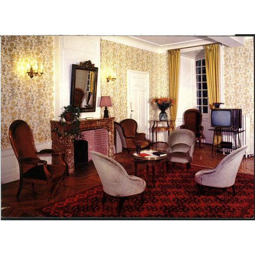 Carte Postale 01480 Jassans-Riottier , Maison De Convalescence , Château De Gleteins , Le Salon