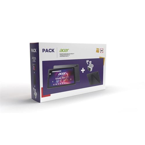 PACK TABLETTE TACTILE ACER ICONIA TAB P11 11 WI FI 256 GO NOIR + HOUSSE DE PROTECTION + ECOUTEURS SANS FIL