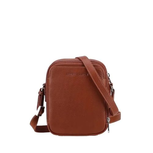 Sacoche bandouliere Arthur et Aston Ref 67278 Cognac 19*15*8 cm
