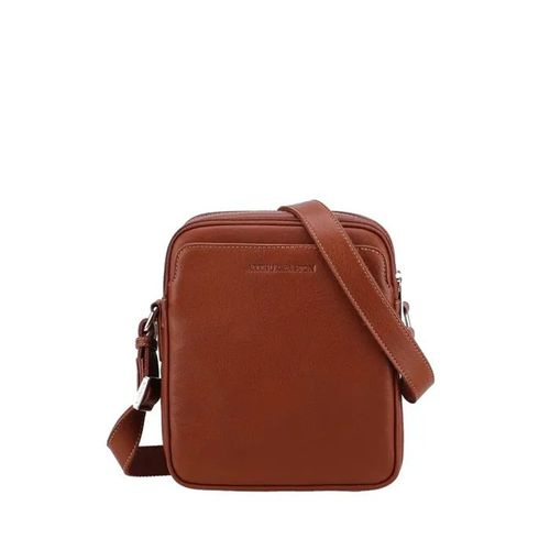Sacoche bandouliere Arthur et Aston Ref 67279 Cognac 22*19*7 cm