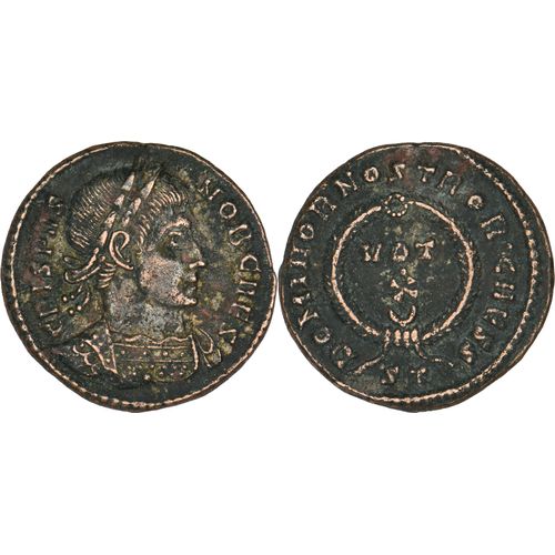 Rome - Centenionalis - Crispus - 322 Ad - Vot X - Ticinum - Rare - Ric.170 - 27-100