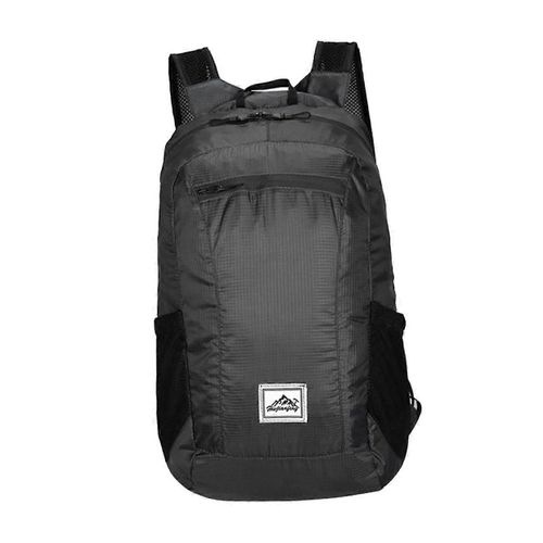 Sac a dos de sport outdoor impermeable, pliable et leger pour la randonnee, le camping et les voyages (noir)