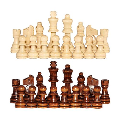 Jeu D'echecs Pratique Avec Un Plateau En Bois Compact Et Leger, Accessoires Pour Les Ecoles, Pieces D'echecs En Bois, Jeu D'echecs A Domicile.